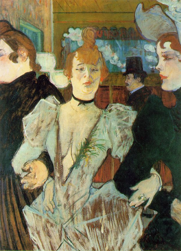 La Goulue Arriving at the Moulin Rouge with Two Women