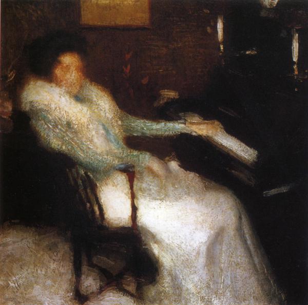Lady by Piano