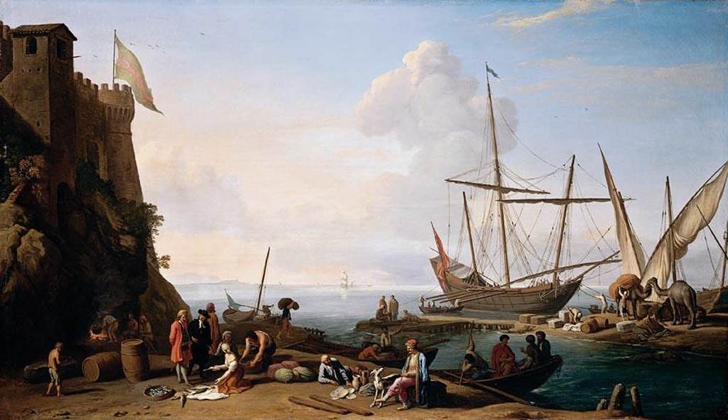 Mediterranean Harbour Scene
