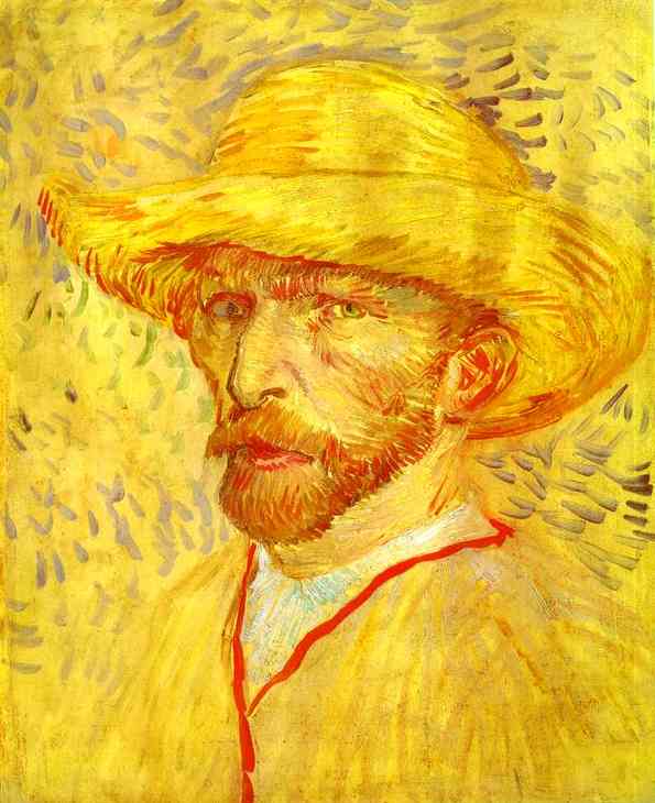 Self-Portrait with a Straw Hat