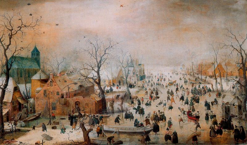 Winter Landscape with Skaters