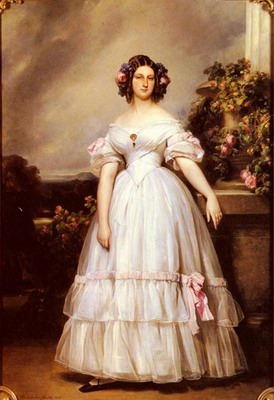 A Full Length Portrait Of H.R.H princess marie-Clementine of orleans