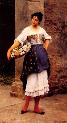 Venetian flower seller