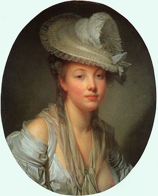 Young Woman in a White Hat