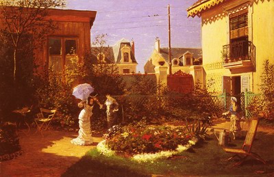 Jeunes Femmes Au Jardin, young wimen in the garden