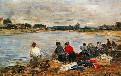 Laundresses on the Bankes of the Touques 1888-1895