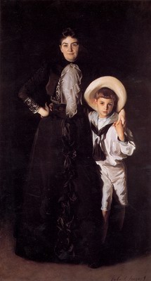 Mrs. Edward L Davis and Her Son Livingston