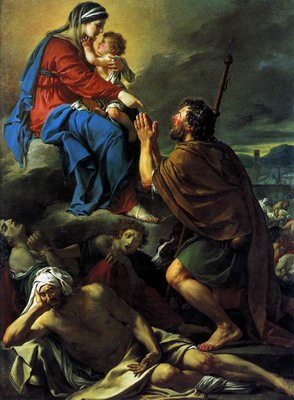 St Roch Asking the Virgin Mary to Heal Victims of the Plague