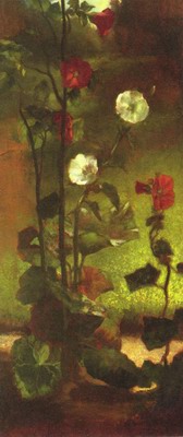 Hollyhocks