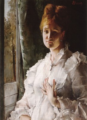 Portrait of a Woman in White