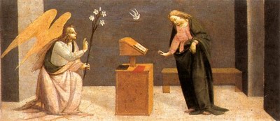 Predella,Annunciation