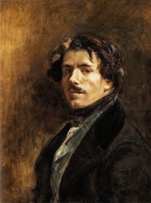 Self Portrait, portrait of eugene delacroix
