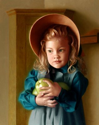 Girl with Apples