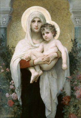 La madone aux roses, the madonna of the roses