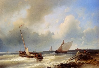 Shipping Off The Dutch Coast