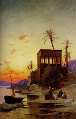 The Kiosk Of Trajan, Philae On The Nile