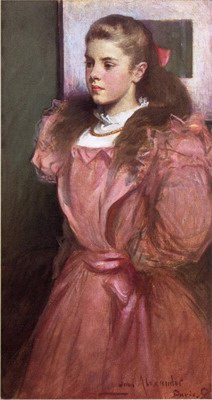 Young Girl in Rose