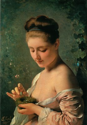 la ragazza col nido, Girl with a nest