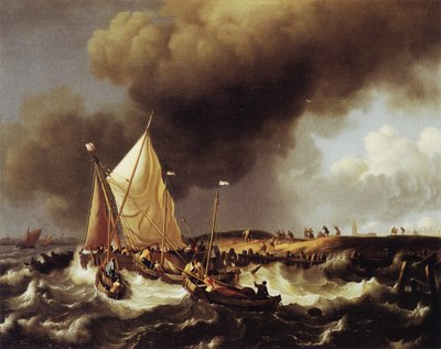 Boats in a storm