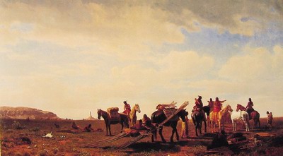 Indians Traveling near Fort Laramie