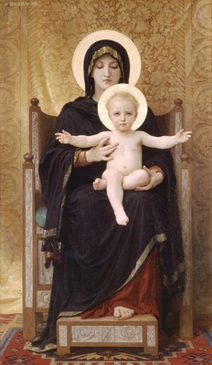 Madone assise, the seated madonna
