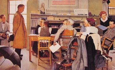 Norman Rockwell Visits A Ration Board