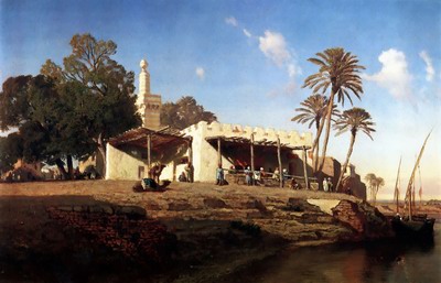On the banks of the nile