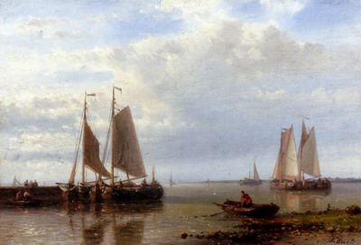 Shipping In A Calm Estuary