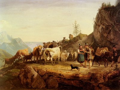 Almabtrieb, return from the mountain pasture