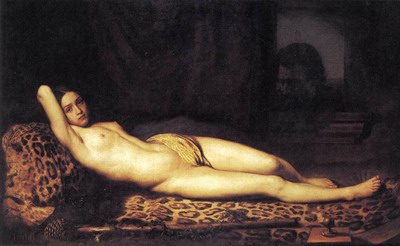 Nude Girl On A Panther Skin