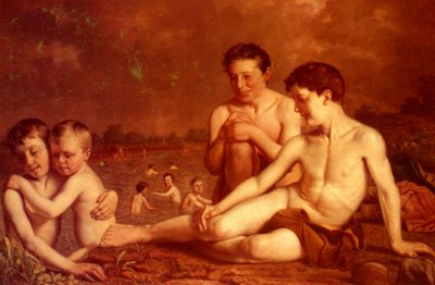 Young Boys Bathing