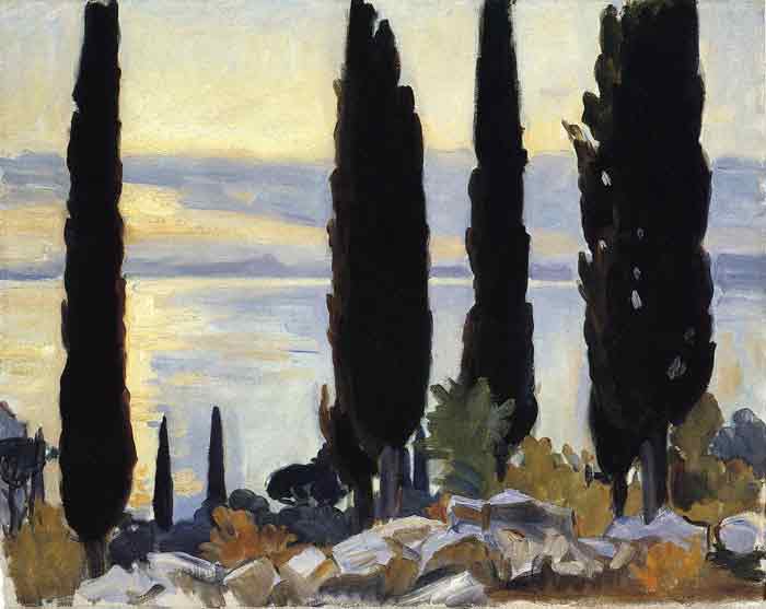 Cypress Trees at San Vigilio, 1907