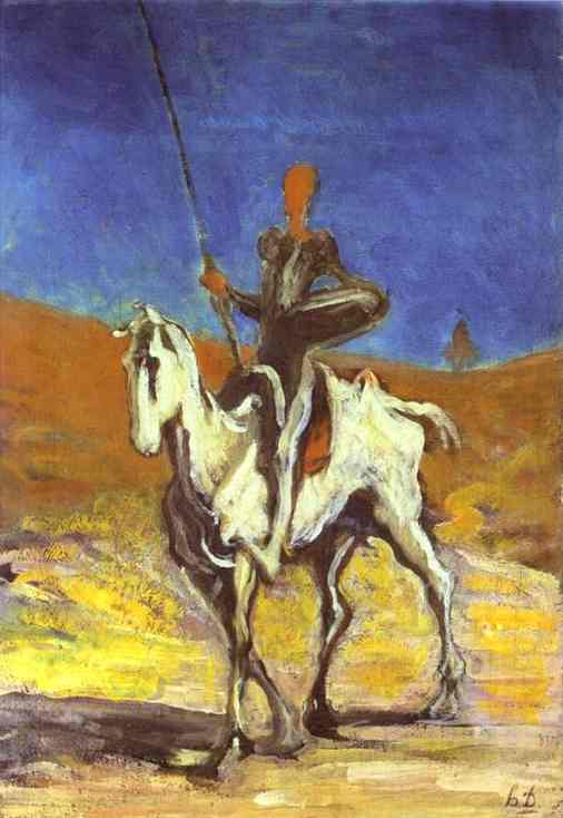 Don Quixote and Sancho Pansa. c. 1865