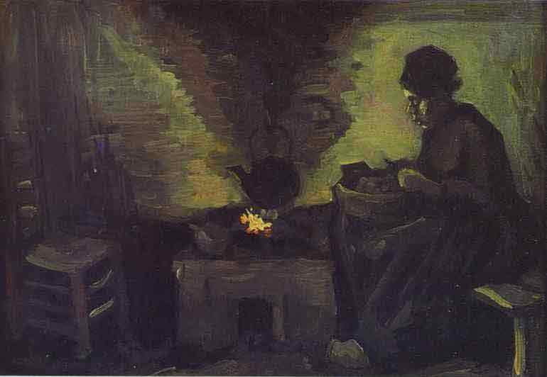 Peasant Woman near the Hearth. 1885