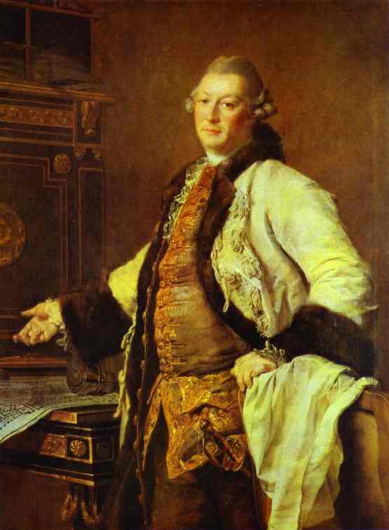 Portrait of Alexander Kokorinov, Director and First Rector of the Academy of Arts in St. Petersburg.