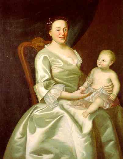 Portrait of Mrs. Daniel Rea and Child. 1757