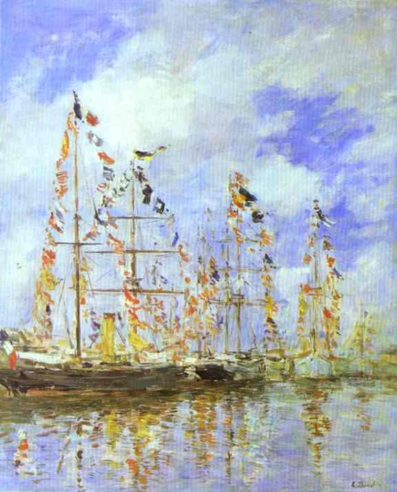 Sailing Ships at Deauville. c.1895-1896