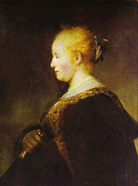 Portrait of a Young Woman with the Fan. 1632