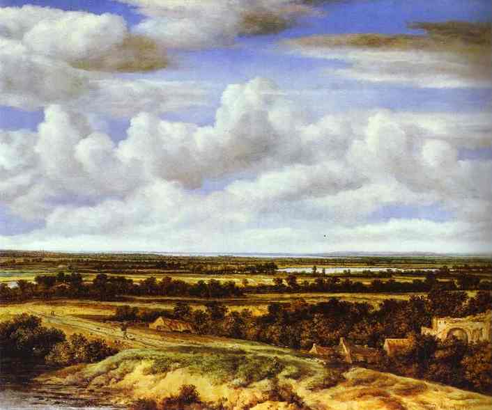 An Extensive Landscape with a Road by a Ruin. 1655