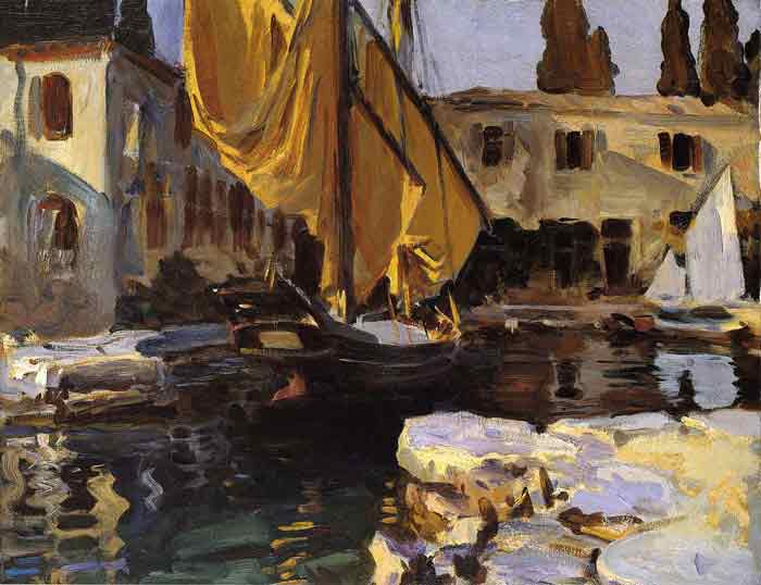 Boat with The Golden Sail, San Vigilio,1913