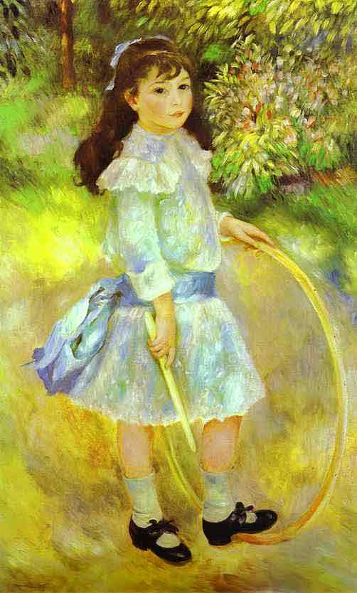 Girl with a Hoop (Marie Goujon). 1885