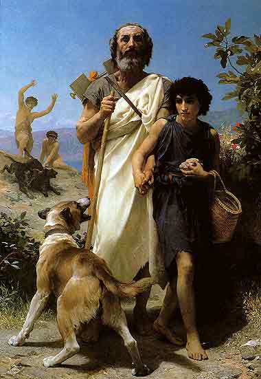 Homer and His Guide,1874