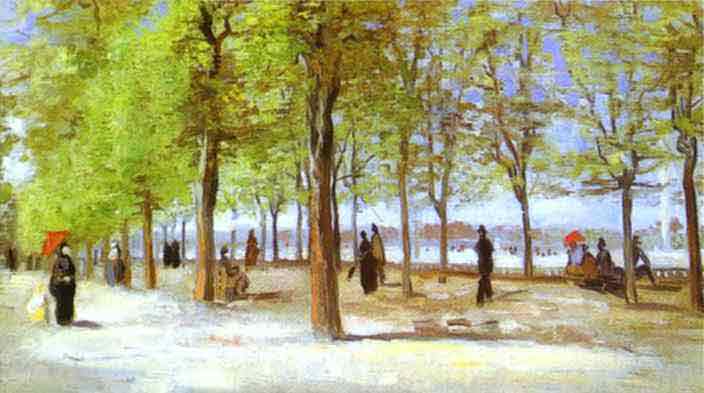 In the Jardin du Luxembourg. 1886