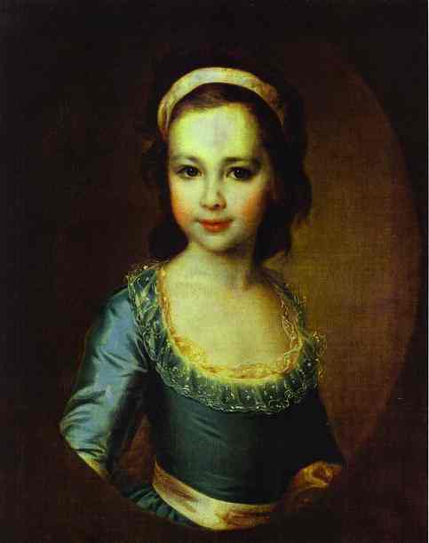 Portrait of Countess Anna Vorontsova as a Child. c.1790