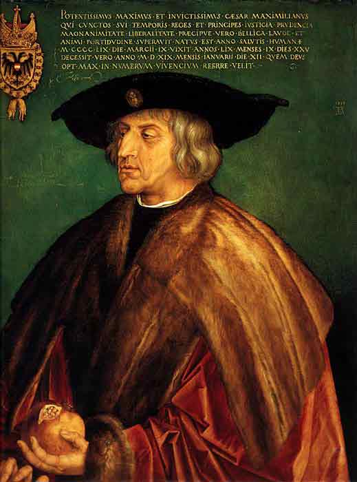 Portrait of Emperor Maximillian I, 1519