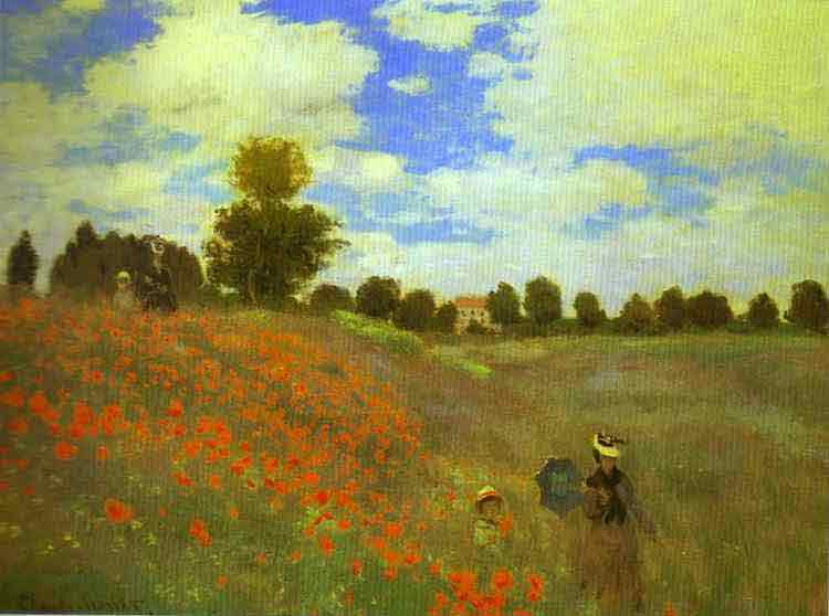 Red Poppies at Argenteuil 1873.