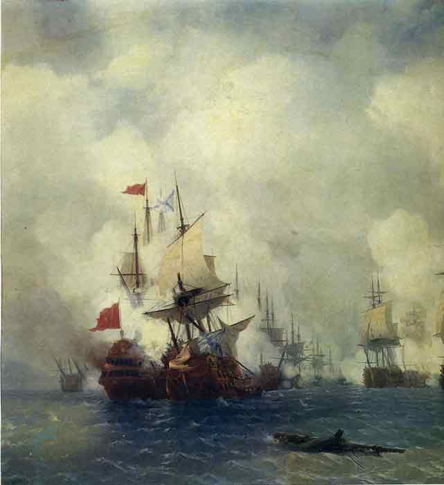 The Battle in the Straits of Chios, 1848