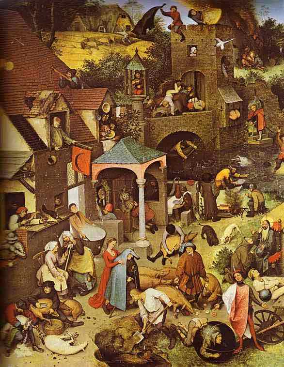 The Flemish Proverbs. Detail. 1559
