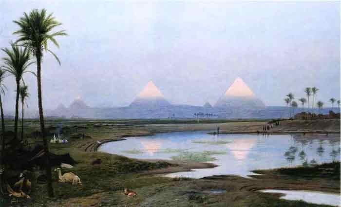 The Pyramids, Sunrise , 1895