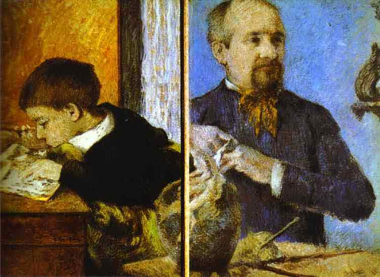 Aube the Sculptor and His Son. 1882